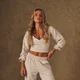 MP Women's X Tatiana Soft Touch Tie Side Long Sleeve Top - Oatmeal