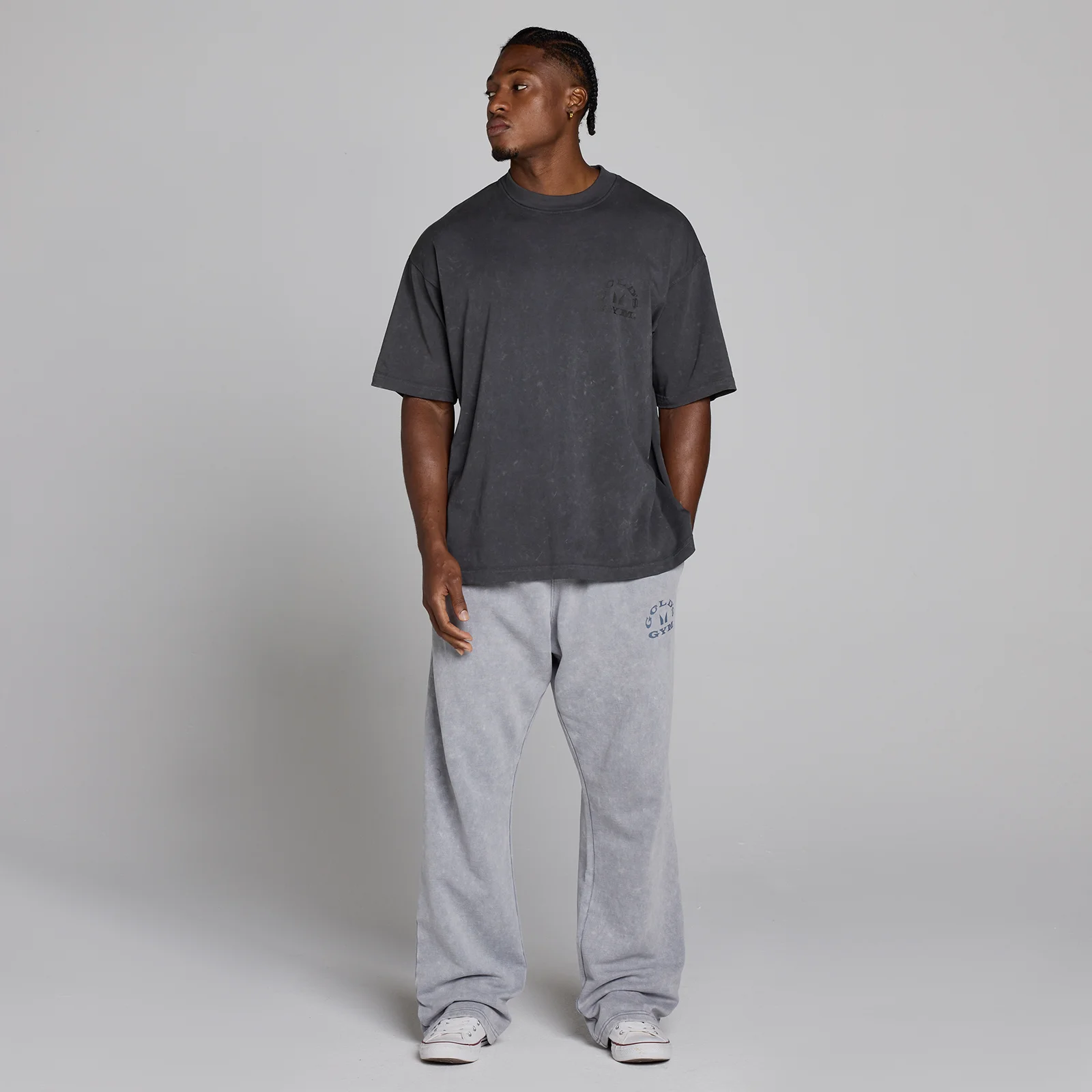 MP X Gold's Men's Washed Graphic Oversized T-Shirt - Washed Coal - XS Image 5