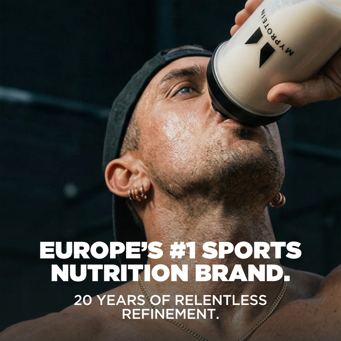 Europe's #1 Sprots Nutrition Brand. 20 years of relentless refinement.